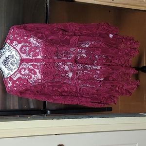 Sheer Mesh Babydoll Top